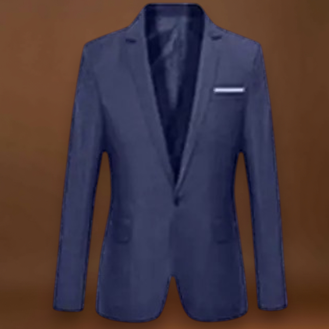 Blazer em Mistura de Poliéster - Ajuste Slim e Movimento Fácil