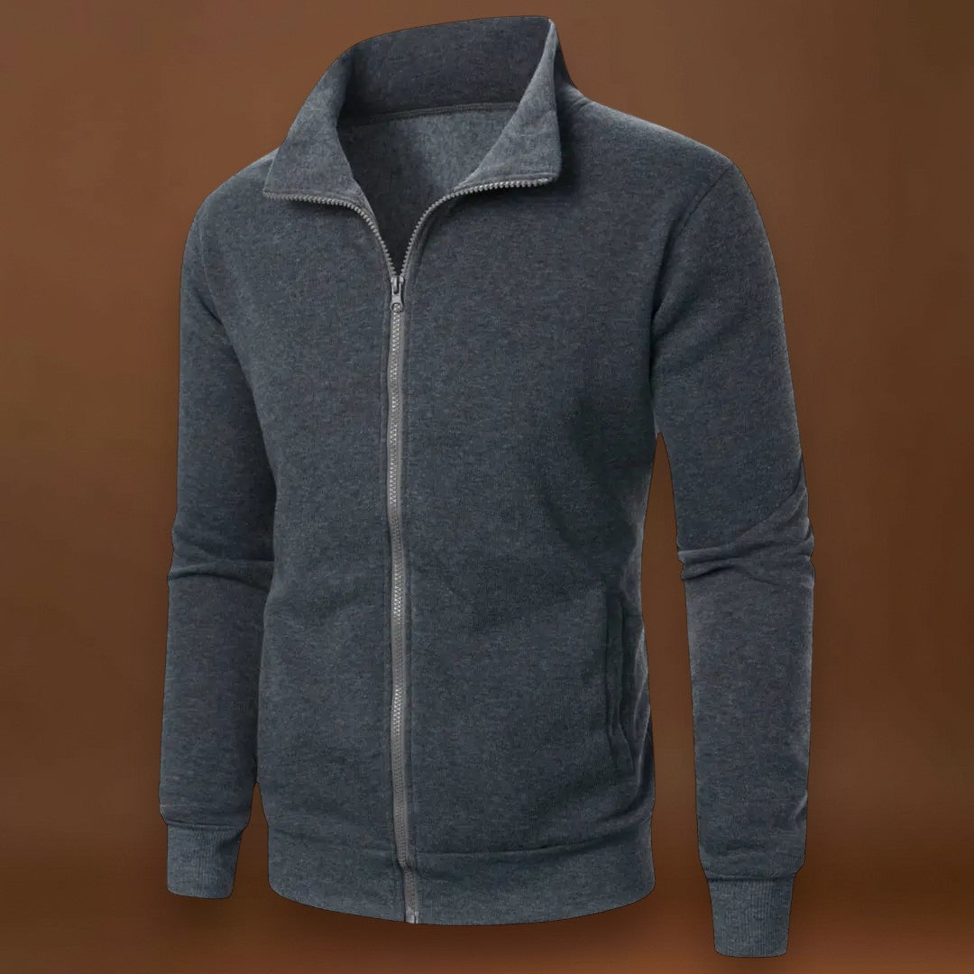 António | Cardigan Mistura Poliéster Toque Aveludado