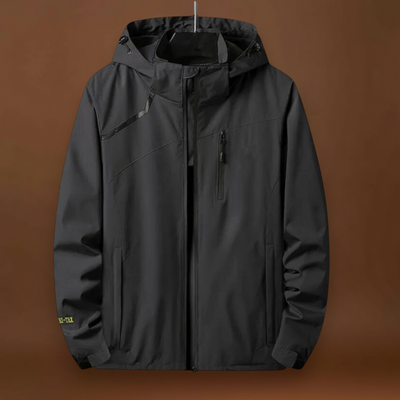 Casaco em Mistura de Poliéster - Capuz Fixo e Barra Ajustável