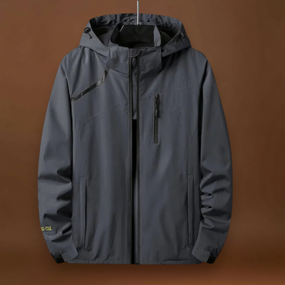 Casaco em Mistura de Poliéster - Capuz Fixo e Barra Ajustável