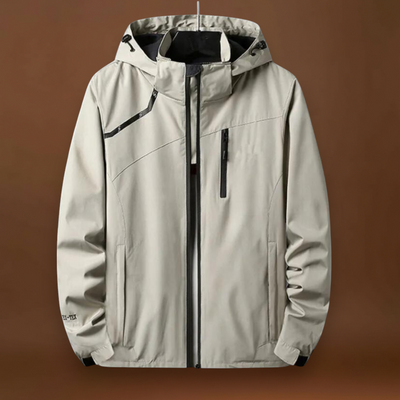 Casaco em Mistura de Poliéster - Capuz Fixo e Barra Ajustável