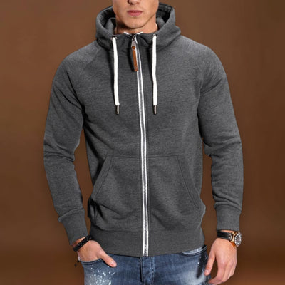 Casaco em Mistura de Poliéster - Capuz Raglan e Camadas Fáceis