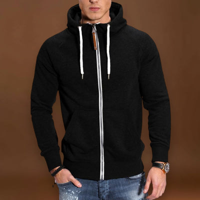 Casaco em Mistura de Poliéster - Capuz Raglan e Camadas Fáceis