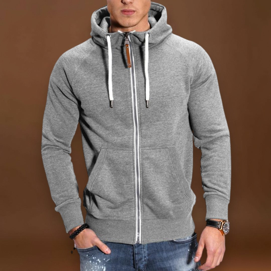 Casaco em Mistura de Poliéster - Capuz Raglan e Camadas Fáceis