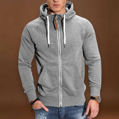 Casaco em Mistura de Poliéster - Capuz Raglan e Camadas Fáceis