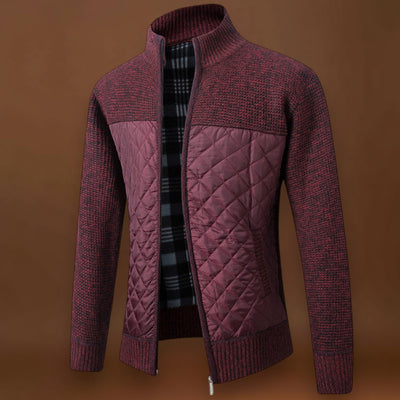 Casaco em Mistura de Poliéster – Casaco Isolado Forrado & Bloqueio de Vento