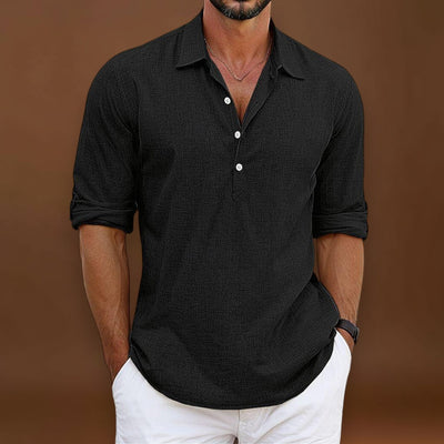 Camisa Polo em Mistura de Poliéster – Colarinho Clássico e Corte Solto