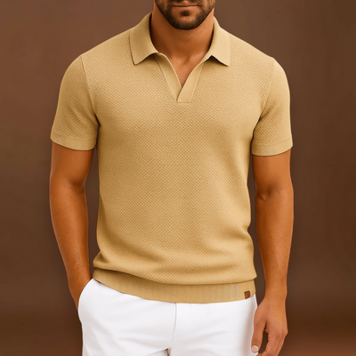 Camisa Polo em Mistura de Poliéster - Malha Texturada e Fácil Fluxo de Ar