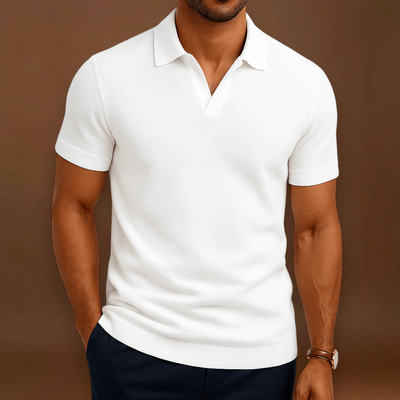Camisa Polo em Mistura de Poliéster - Malha Texturada e Fácil Fluxo de Ar