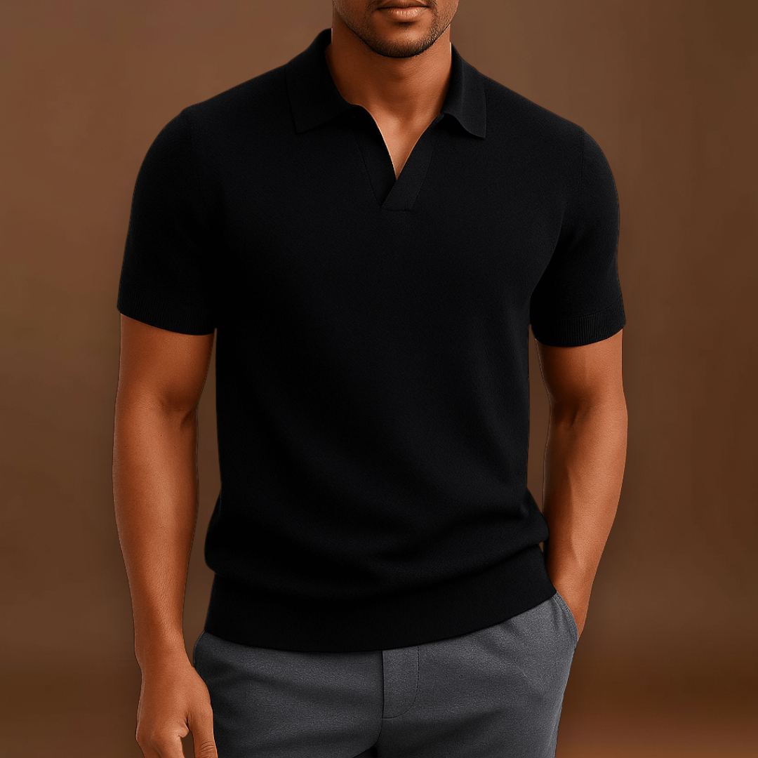 Camisa Polo em Mistura de Poliéster - Malha Texturada e Fácil Fluxo de Ar