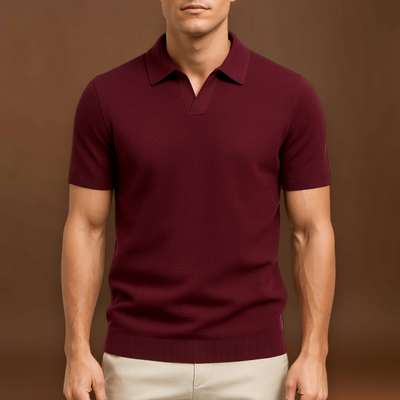 Camisa Polo em Mistura de Poliéster - Malha Texturada e Fácil Fluxo de Ar