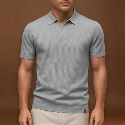 Camisa Polo em Mistura de Poliéster - Malha Texturada e Fácil Fluxo de Ar