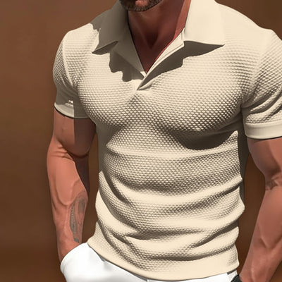 Polo em Mistura de Poliéster - Gola com Zíper e Movimento Livre dos Braços