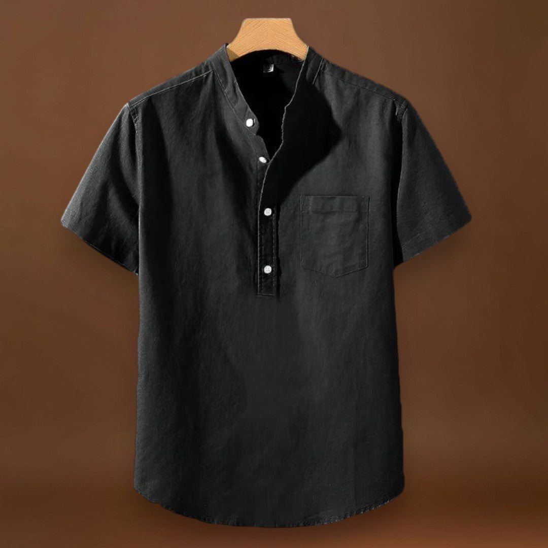 Camisa em Mistura de Poliéster - Gola Alta & Move-se Contigo