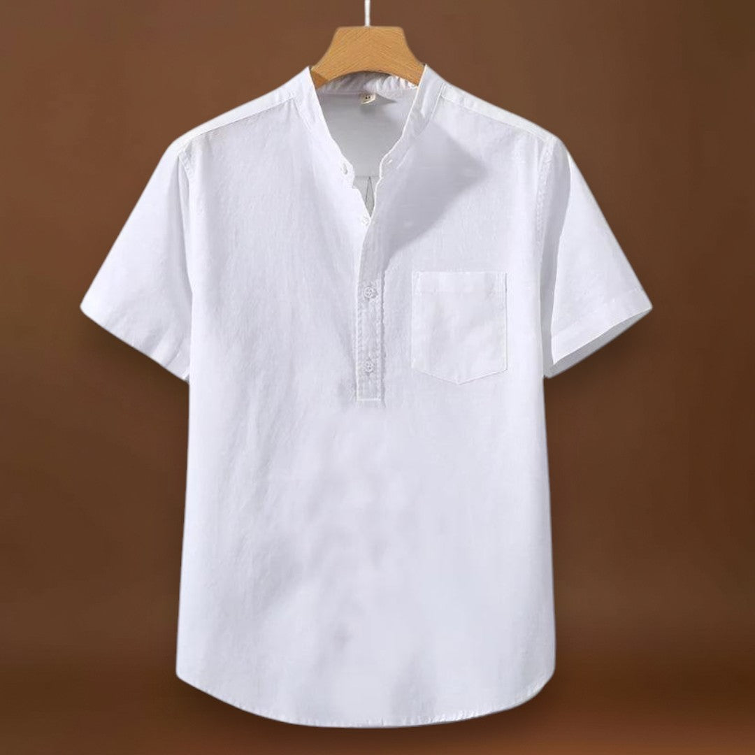 Camisa em Mistura de Poliéster - Gola Alta & Move-se Contigo