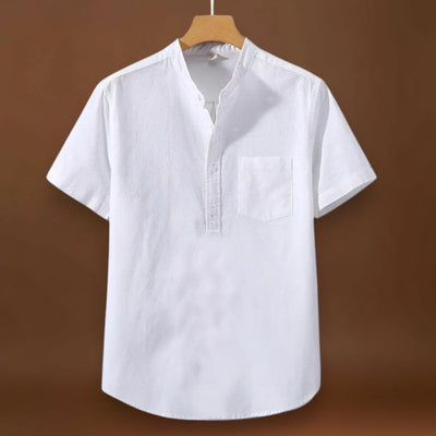 Camisa em Mistura de Poliéster - Gola Alta & Move-se Contigo