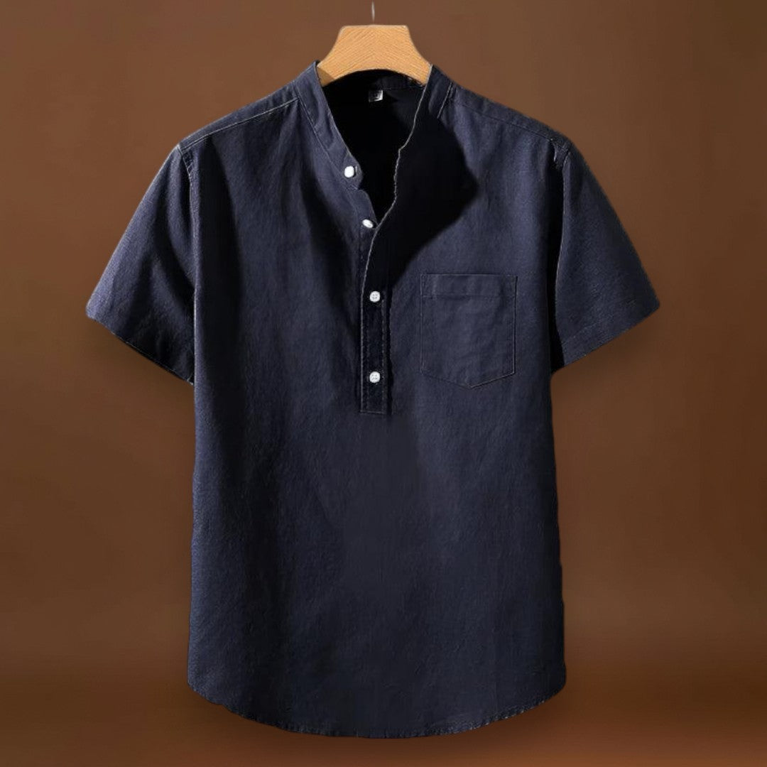 Camisa em Mistura de Poliéster - Gola Alta & Move-se Contigo