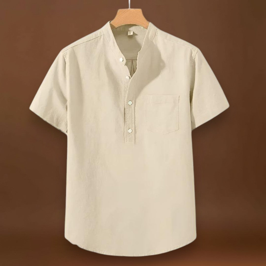 Camisa em Mistura de Poliéster - Gola Alta & Move-se Contigo