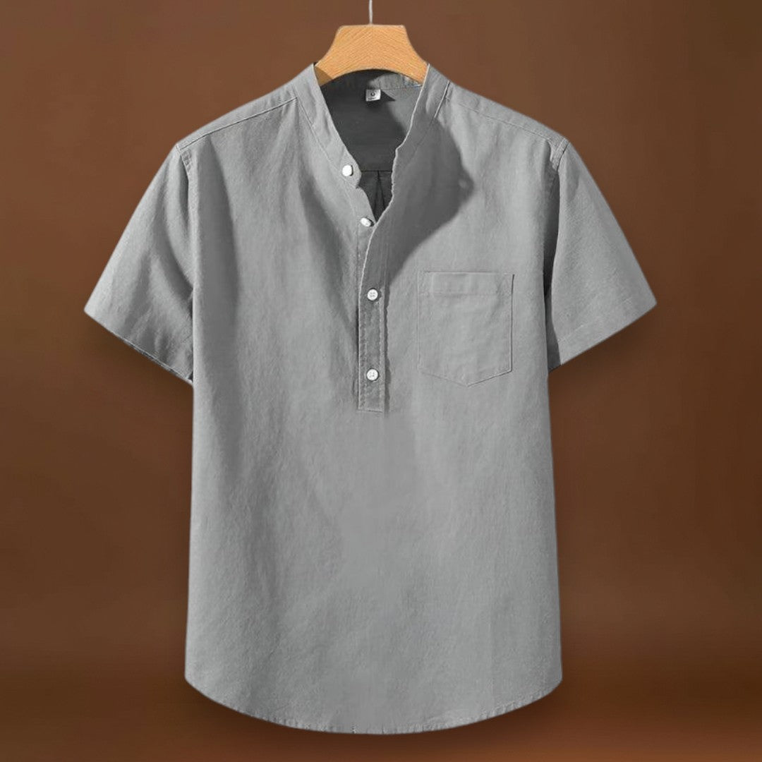 Camisa em Mistura de Poliéster - Gola Alta & Move-se Contigo