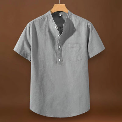 Camisa em Mistura de Poliéster - Gola Alta & Move-se Contigo