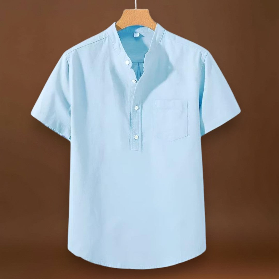 Camisa em Mistura de Poliéster - Gola Alta & Move-se Contigo