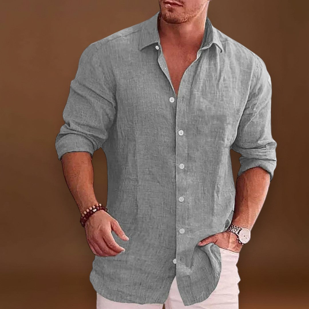 Camisa em Mistura de Poliéster - Gola Reversível e Ajuste Respirável