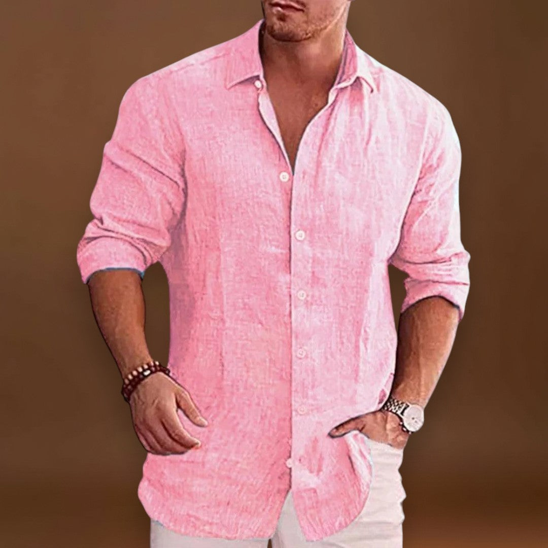 Camisa em Mistura de Poliéster - Gola Reversível e Ajuste Respirável