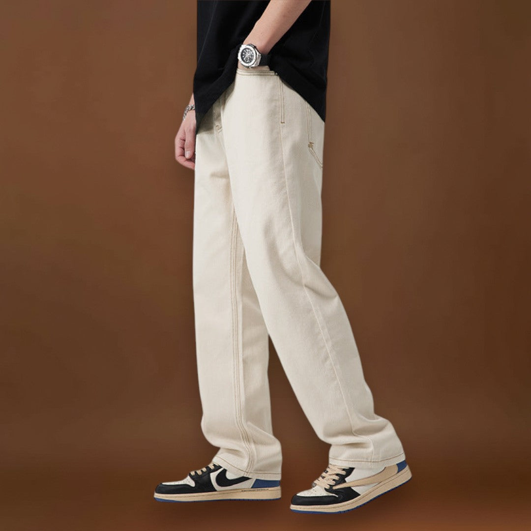 Calças de Poliéster – Perna Reta e Movimento Fácil