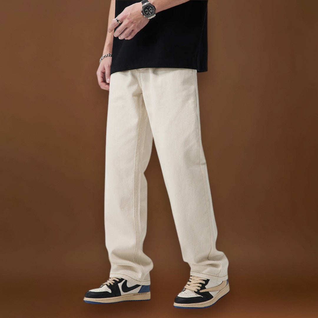 Calças de Poliéster – Perna Reta e Movimento Fácil