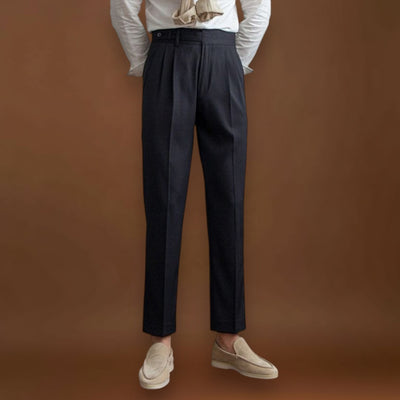 Calças em Mistura de Poliéster - Ajuste Streamlined e Manutenção da Forma