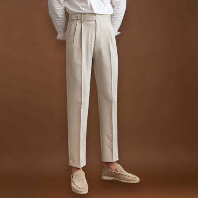 Calças em Mistura de Poliéster - Ajuste Streamlined e Manutenção da Forma