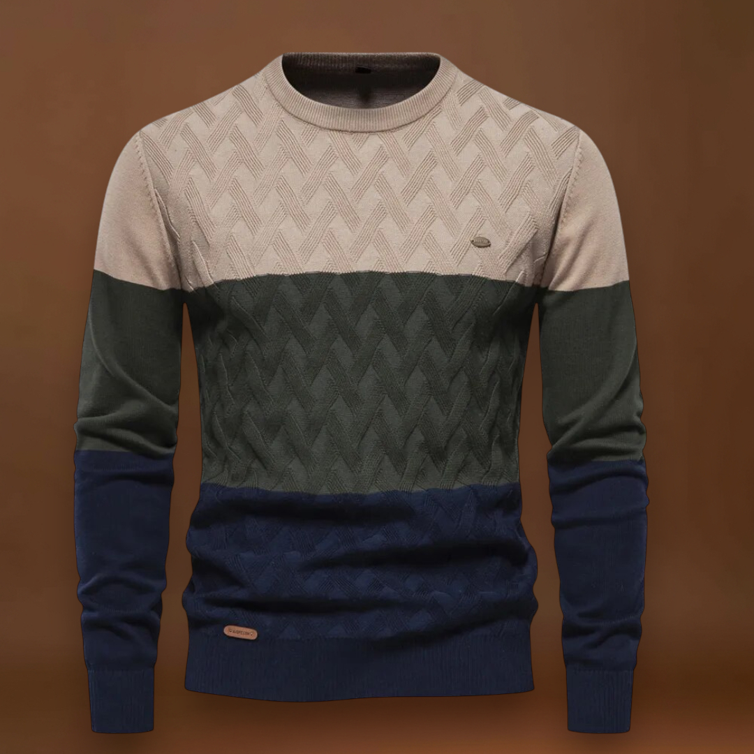 Pullover - Estrutura de Malha Intricada e Ajuste Quente e Respirável