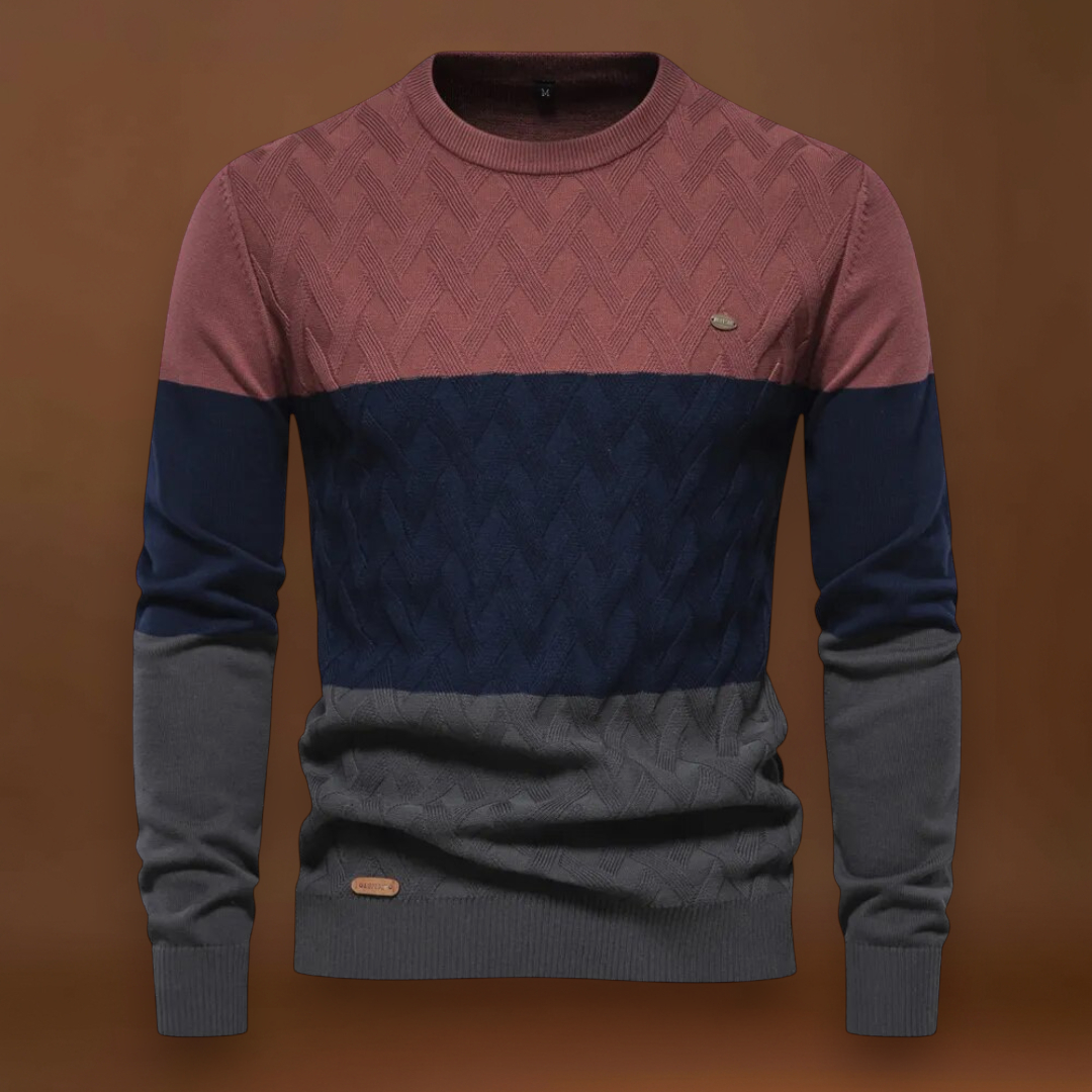 Pullover - Estrutura de Malha Intricada e Ajuste Quente e Respirável