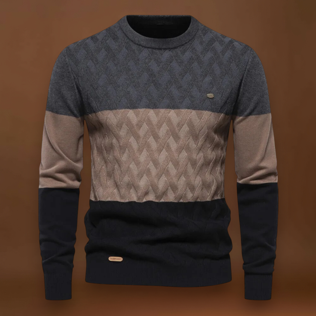Pullover - Estrutura de Malha Intricada e Ajuste Quente e Respirável