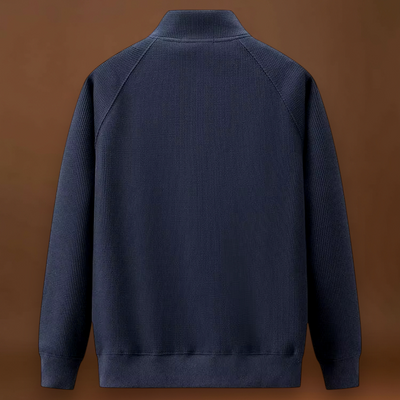 António | Pullover Mistura Poliéster Zíper Frontal