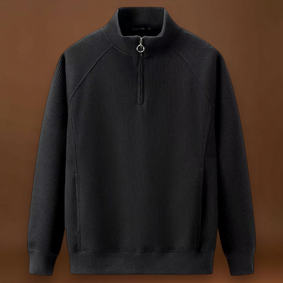 António | Pullover Mistura Poliéster Zíper Frontal