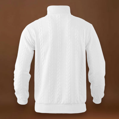 João | Suéter Meio-Zíper Trama Microfina Respirável