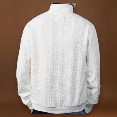 João | Suéter Meio-Zíper Trama Microfina Respirável