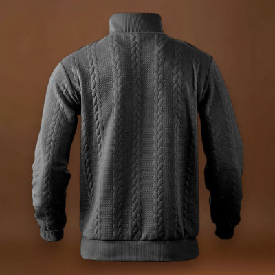 João | Suéter Meio-Zíper Trama Microfina Respirável