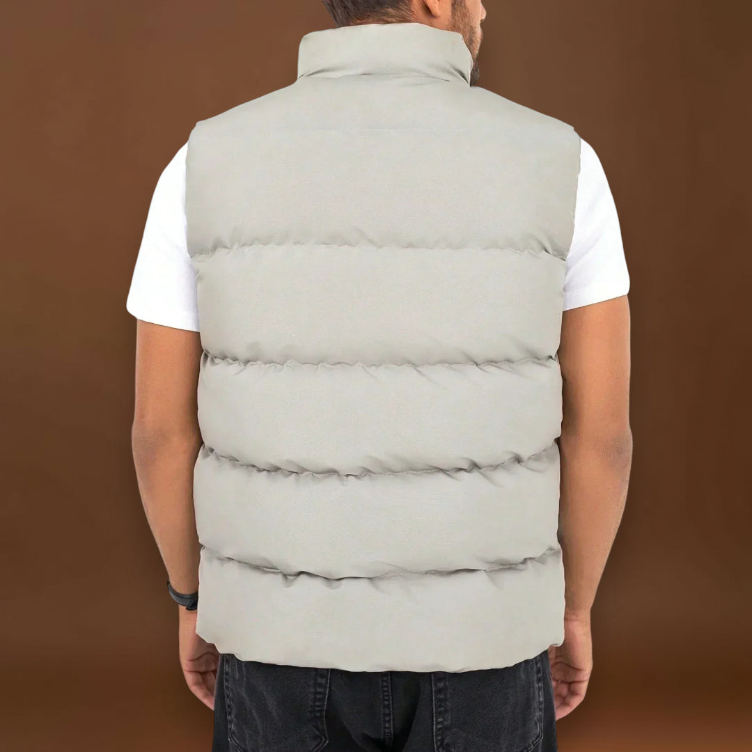 Colete Almofadado - Fecho Frontal com Zíper e Aquecimento Respirável do Tronco