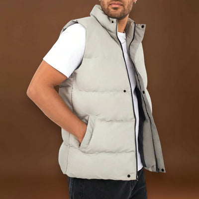 Colete Almofadado - Fecho Frontal com Zíper e Aquecimento Respirável do Tronco