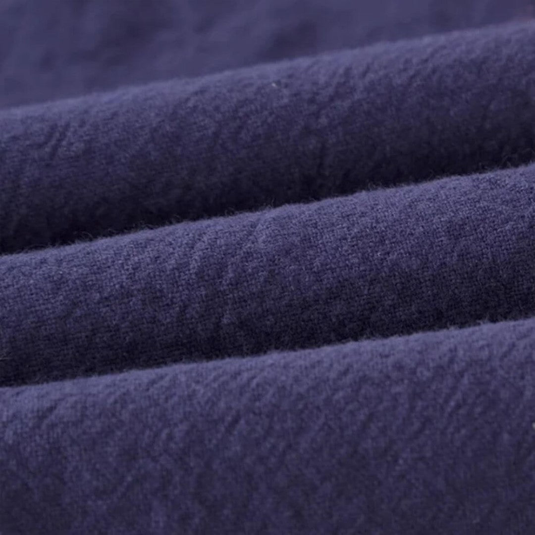 Riku - Calças harém de algodão confortáveis Preto