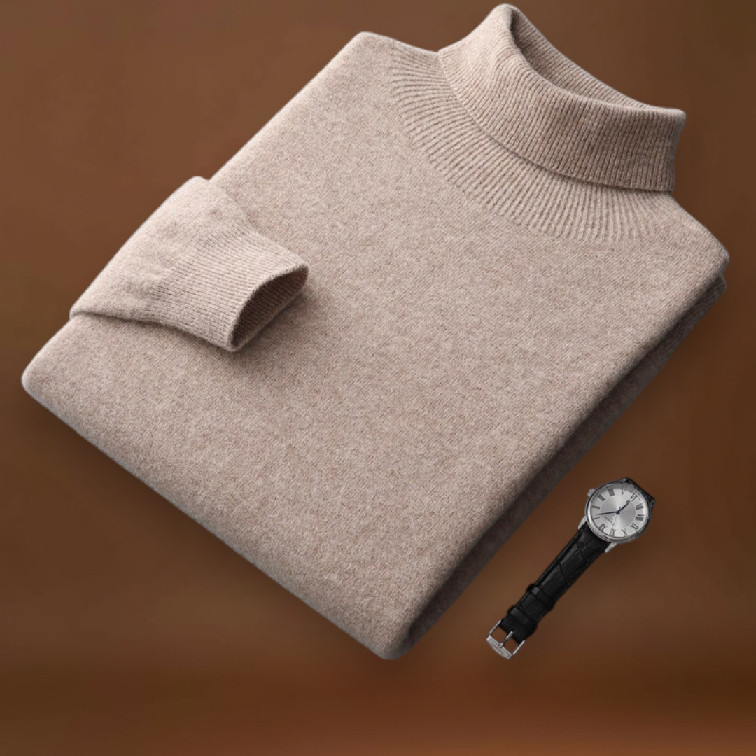 Constantino | Pullover Gola Alta Malha Elasticizada