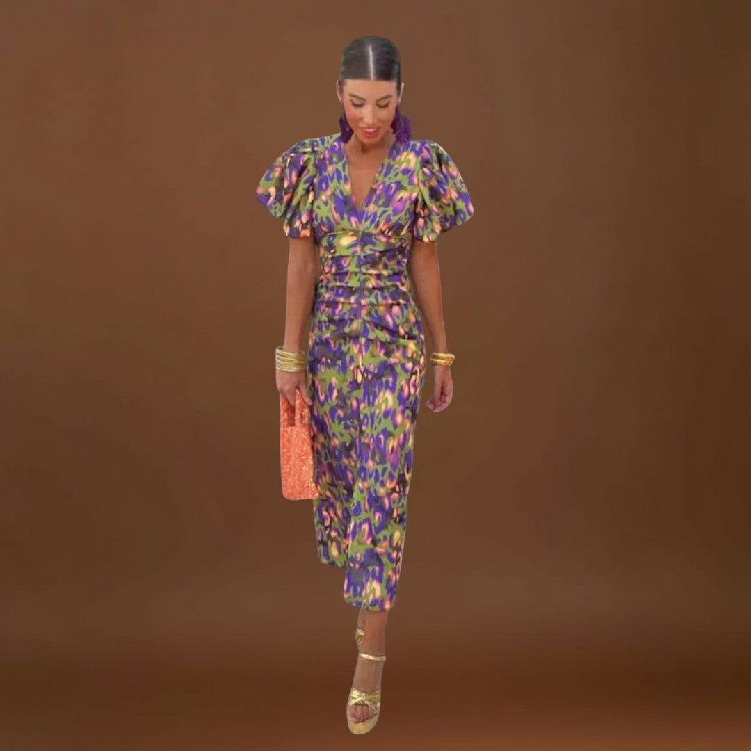 Vanessa - Vestido elegante com decote em V