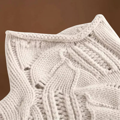 Luana – Camisola de caxemira com padrão trançado