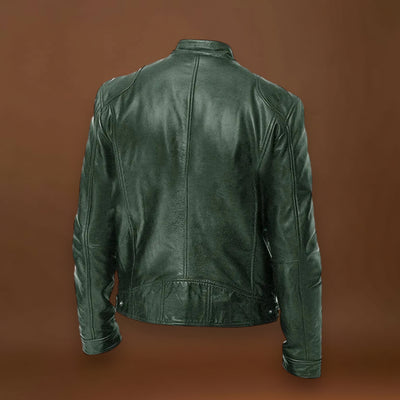 Victor - Jaqueta de Couro Casual: Estilo Atemporal e Conforto