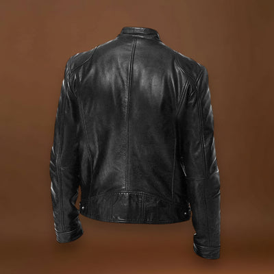 Victor - Jaqueta de Couro Casual: Estilo Atemporal e Conforto