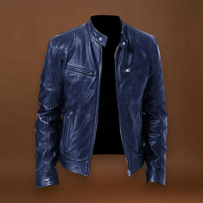 Victor - Jaqueta de Couro Casual: Estilo Atemporal e Conforto