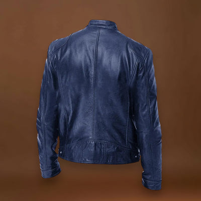 Victor - Jaqueta de Couro Casual: Estilo Atemporal e Conforto