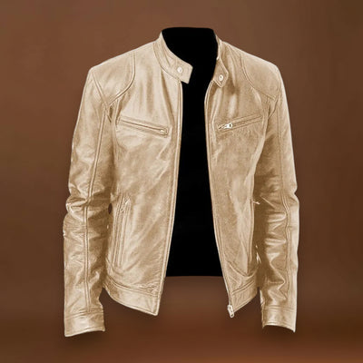 Victor - Jaqueta de Couro Casual: Estilo Atemporal e Conforto